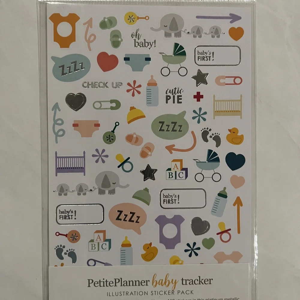 NWT Erin Condren PetitePlanner Baby Stickers